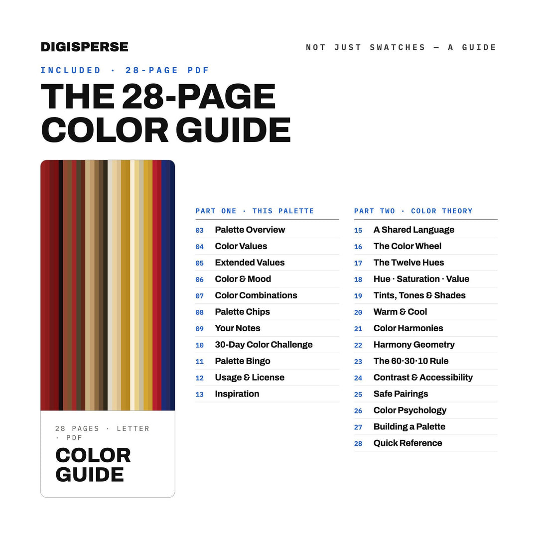Declaration Wax Seal Color Palette | 30 Historic Colors, Procreate, ASE (Digital Download)