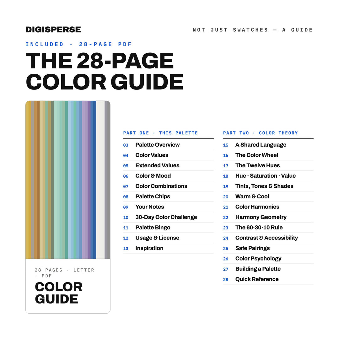 Sea Glass Beach Color Palette | 30 Colors | Hex RGB CMYK | Procreate Swatches + ASE | Digital Download