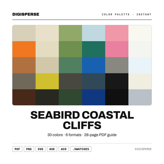 Seabird Coastal Cliffs color palette — main preview