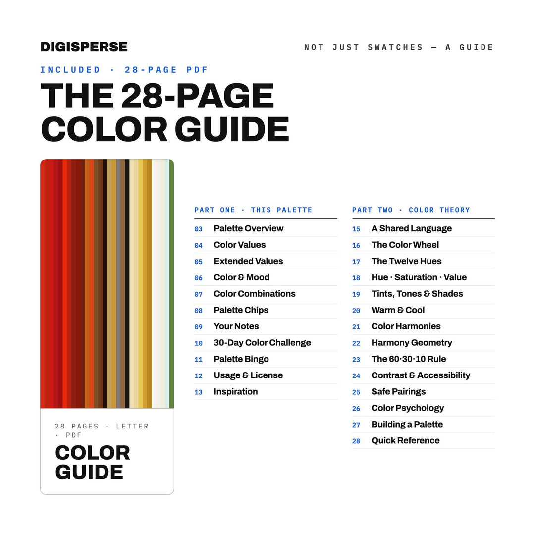 Chili Crisp Jar Color Palette | 30 Colors | Hex RGB CMYK | Procreate Swatches + ASE | Digital Download