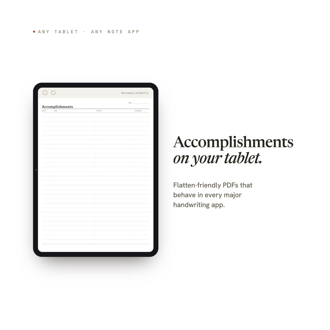 Accomplishments printable planner insert — preview image 6 of 20