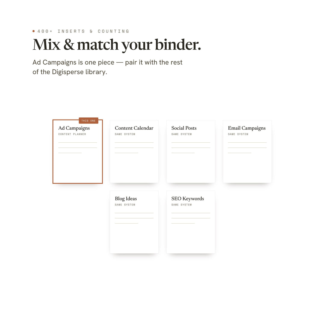 Ad Campaigns printable planner insert — preview image 12 of 20