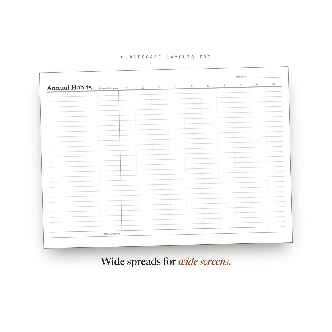 Annual Habits printable planner insert — preview image 15 of 20