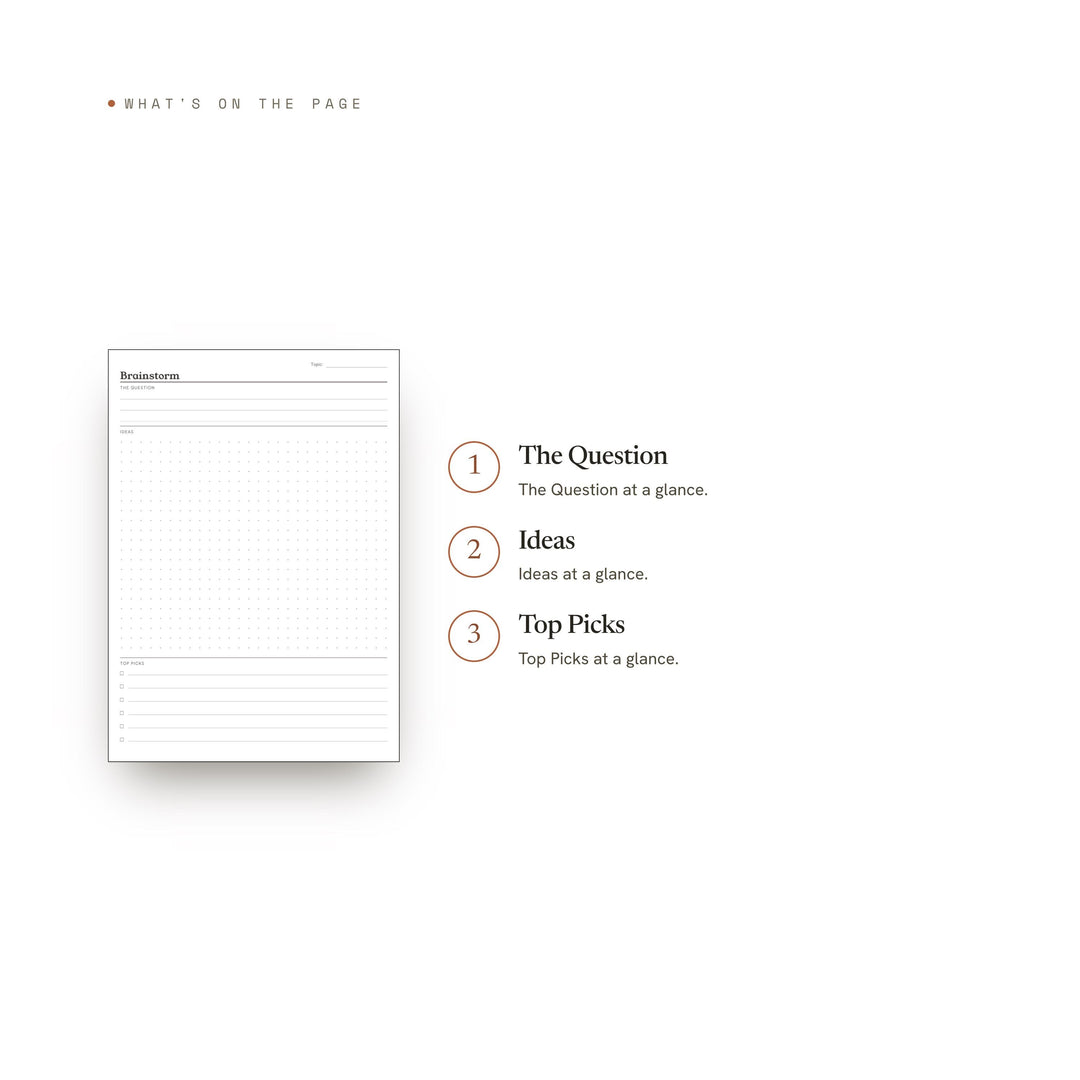 Brainstorm printable planner insert — preview image 8 of 20