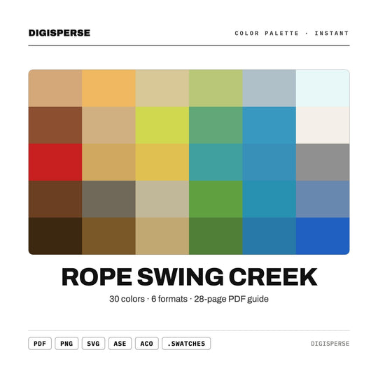 Rope Swing Creek color palette — main preview
