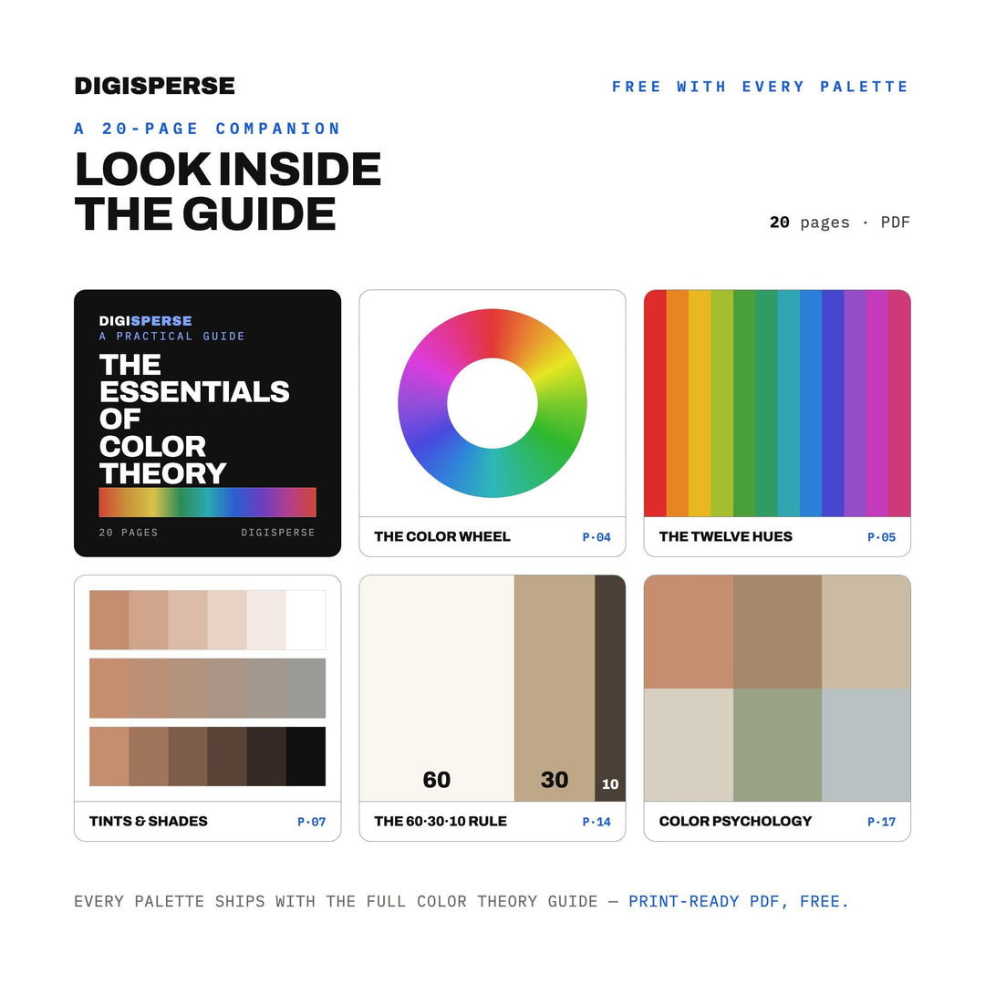 Neutral Montessori Color Palette | 30 Procreate Swatches, HEX, RGB, CMYK (Digital Download)