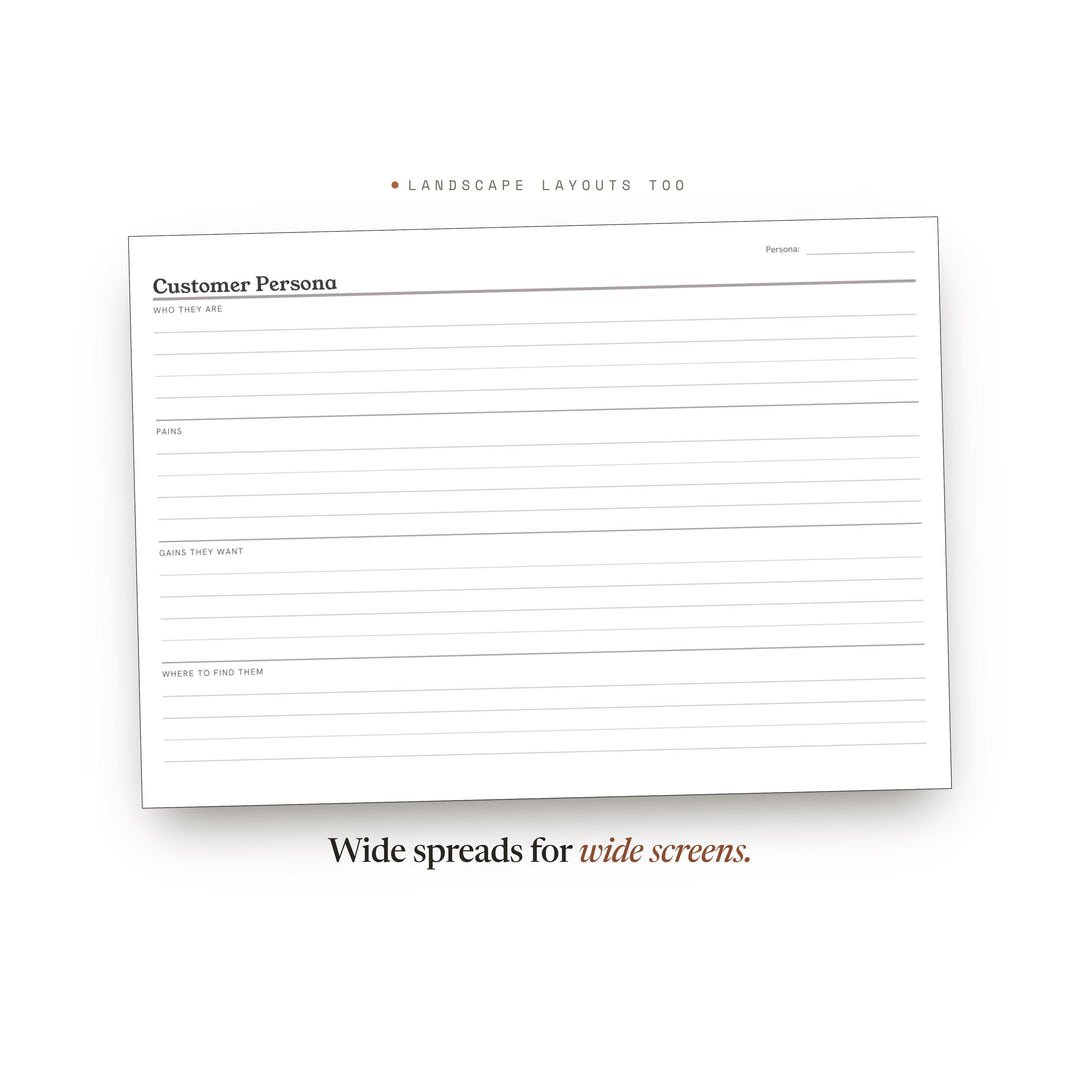 Customer Persona printable planner insert — preview image 15 of 20