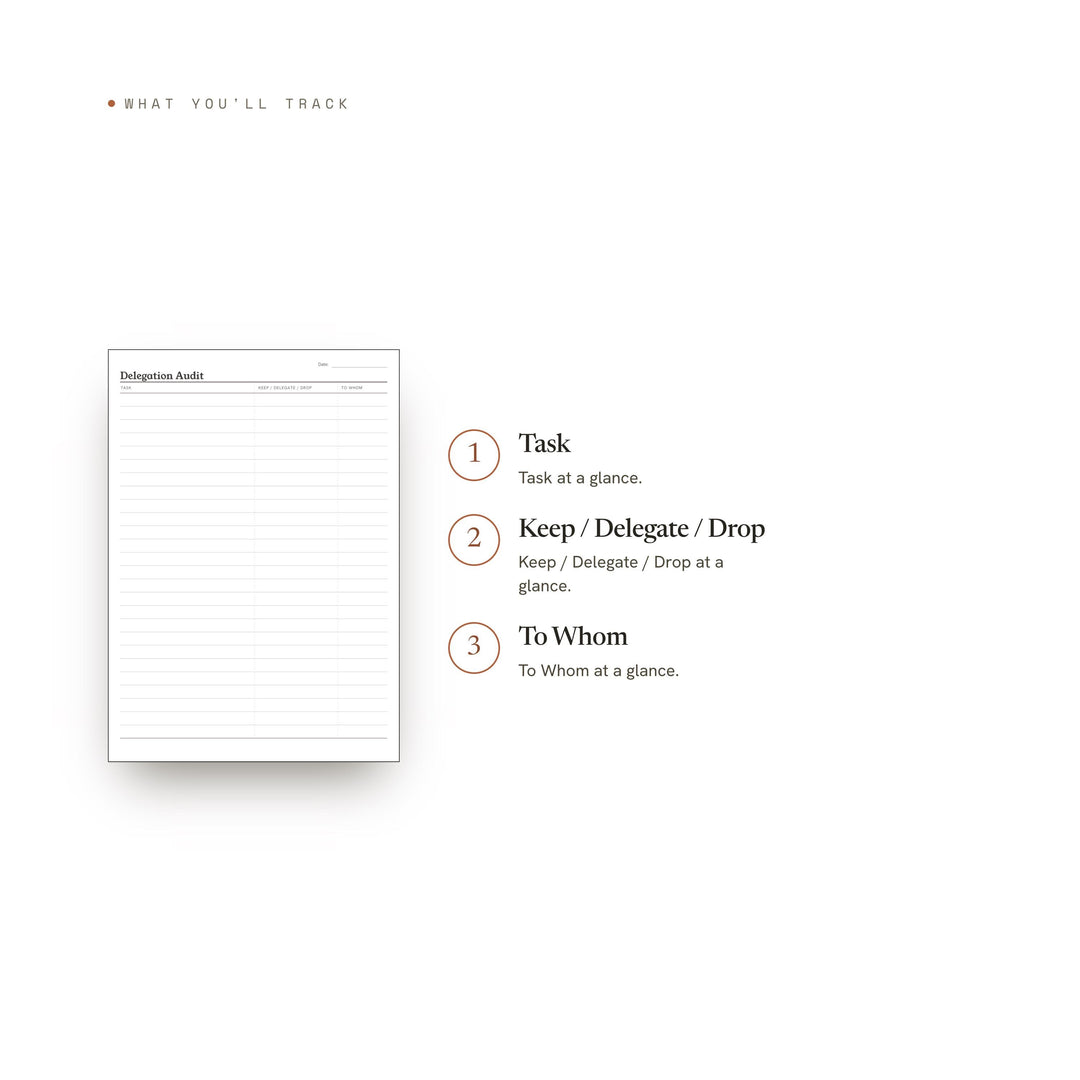 Delegation Audit printable planner insert — preview image 8 of 20