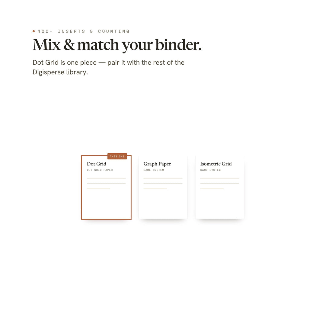 Dot Grid printable planner insert — preview image 12 of 20