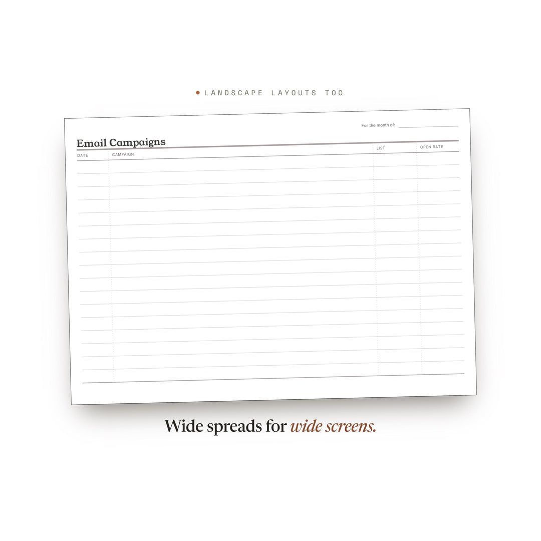 Email Campaigns printable planner insert — preview image 15 of 20