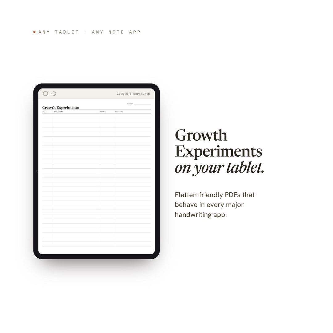 Growth Experiments printable planner insert — preview image 6 of 20