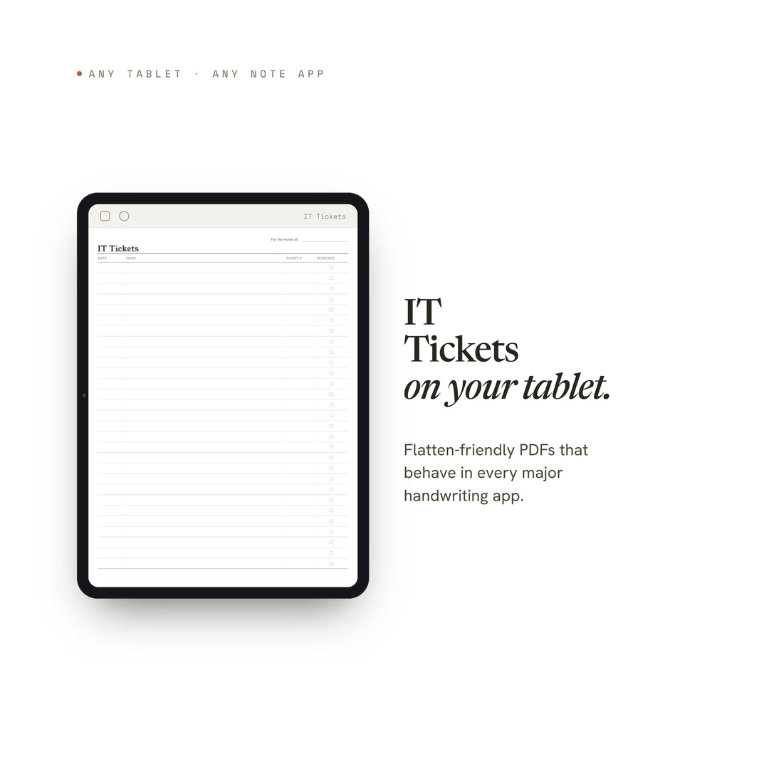 It Tickets printable planner insert — preview image 6 of 20