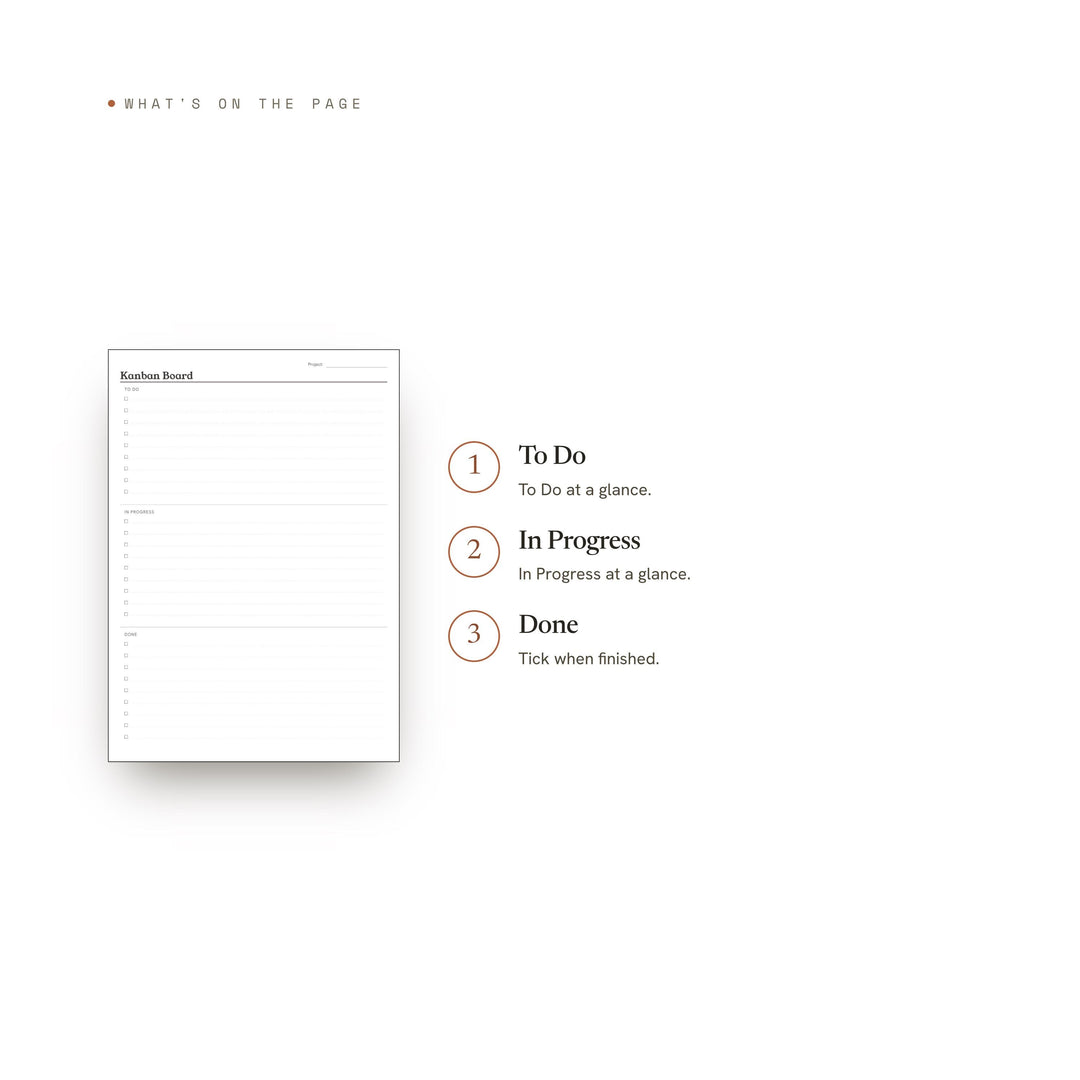 Kanban Board printable planner insert — preview image 8 of 20