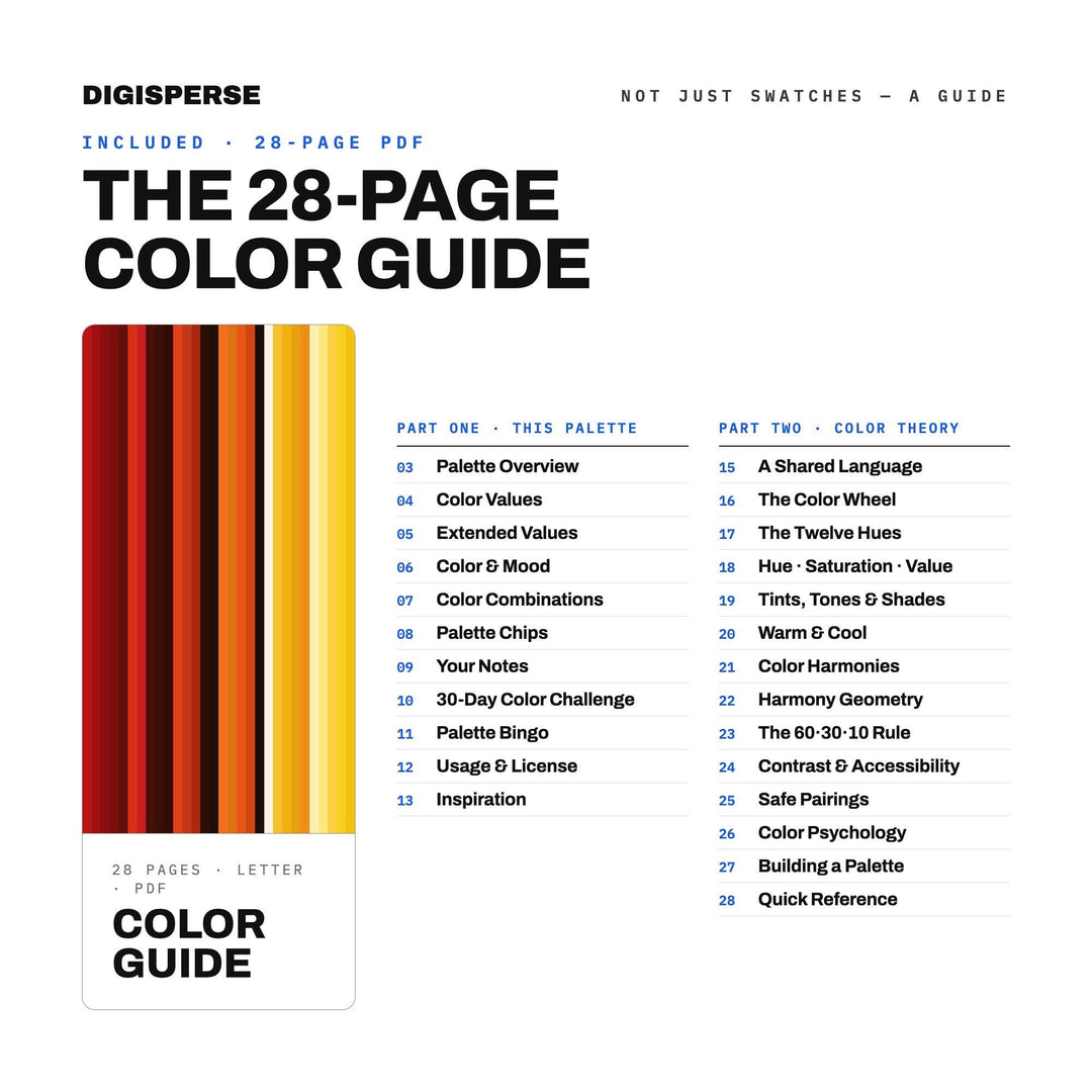 Zodiac Fire Signs Color Palette | 30 Colors | Hex RGB CMYK | Procreate Swatches + ASE | Digital Download