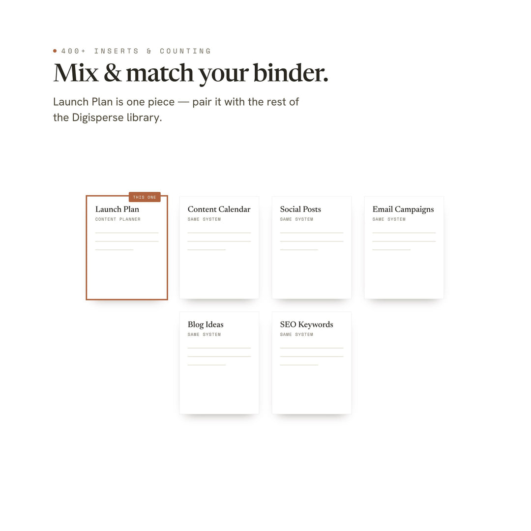 Launch Plan printable planner insert — preview image 12 of 20
