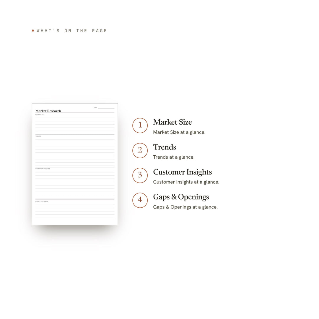 Market Research printable planner insert — preview image 8 of 20