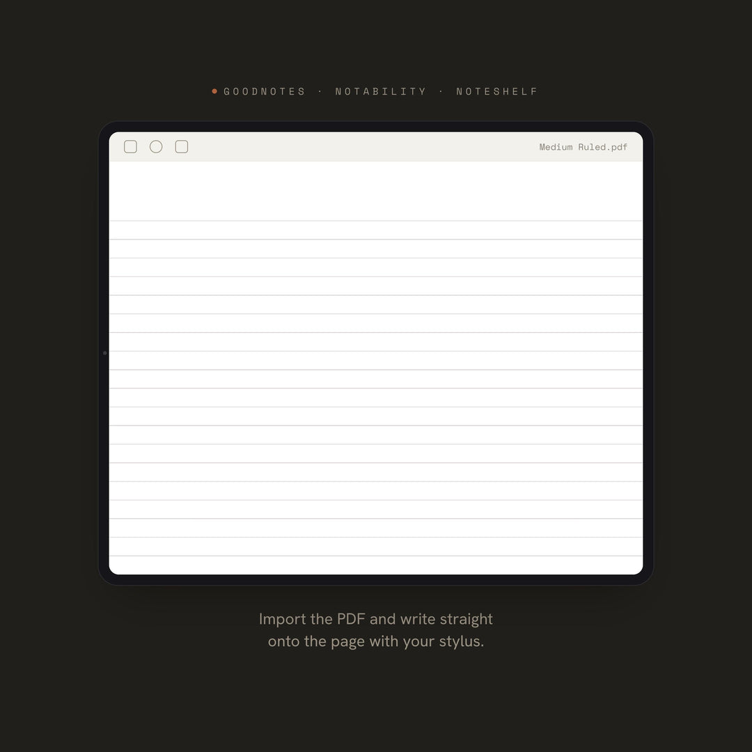Medium Ruled printable planner insert — preview image 5 of 20