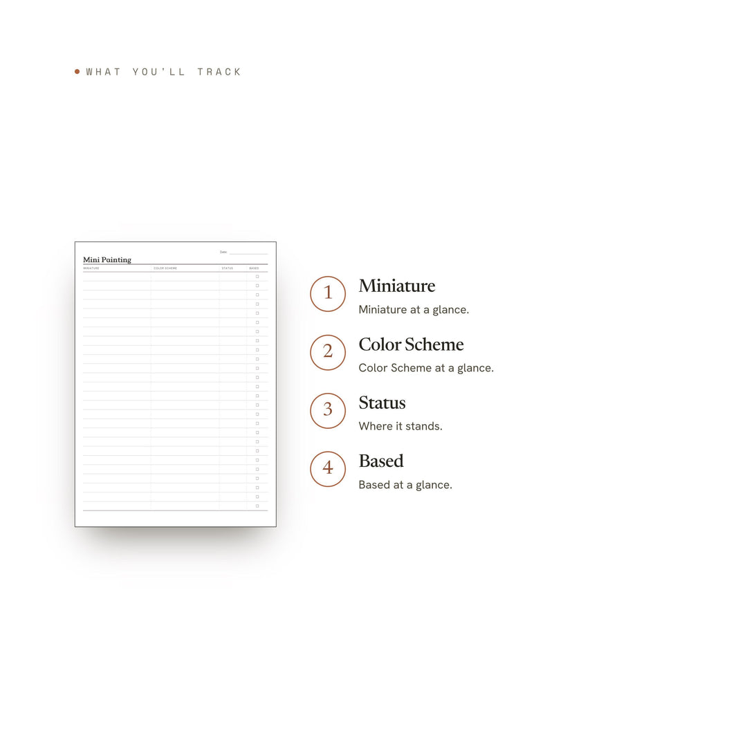 Mini Painting printable planner insert — preview image 8 of 20