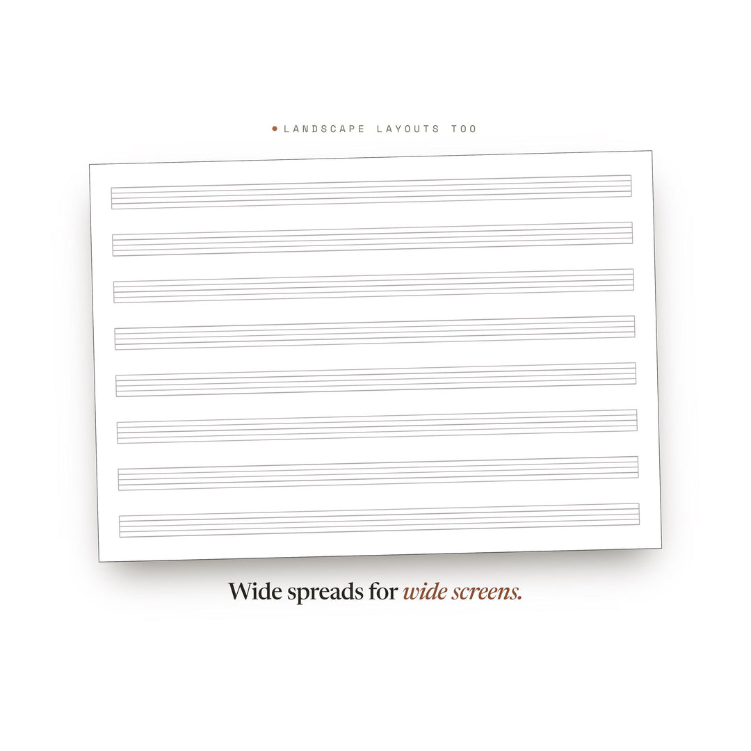 Music Staff printable planner insert — preview image 15 of 20