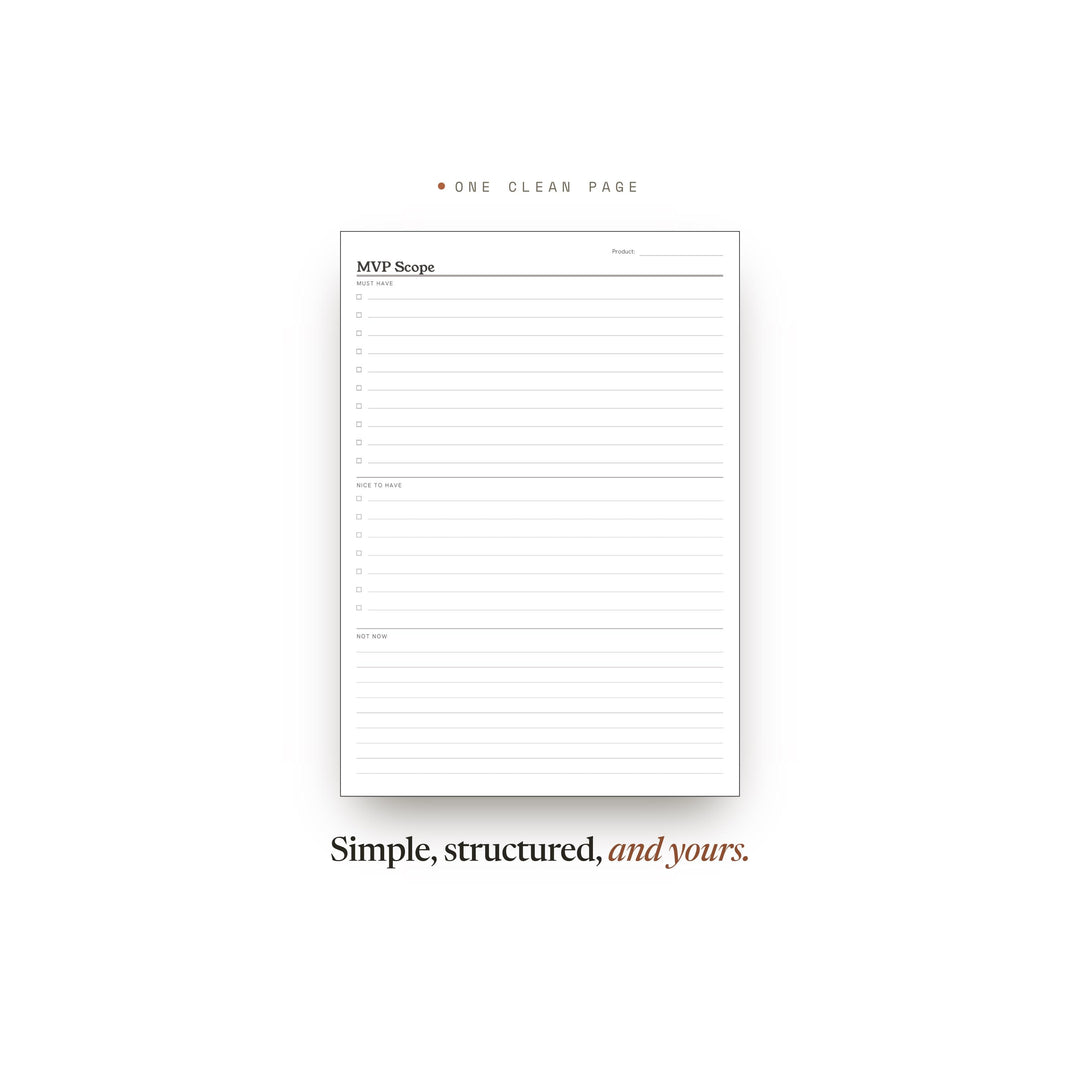Mvp Scope printable planner insert — preview image 2 of 20
