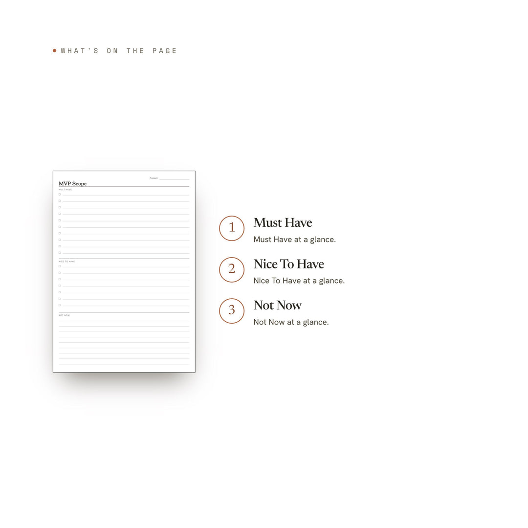 Mvp Scope printable planner insert — preview image 8 of 20