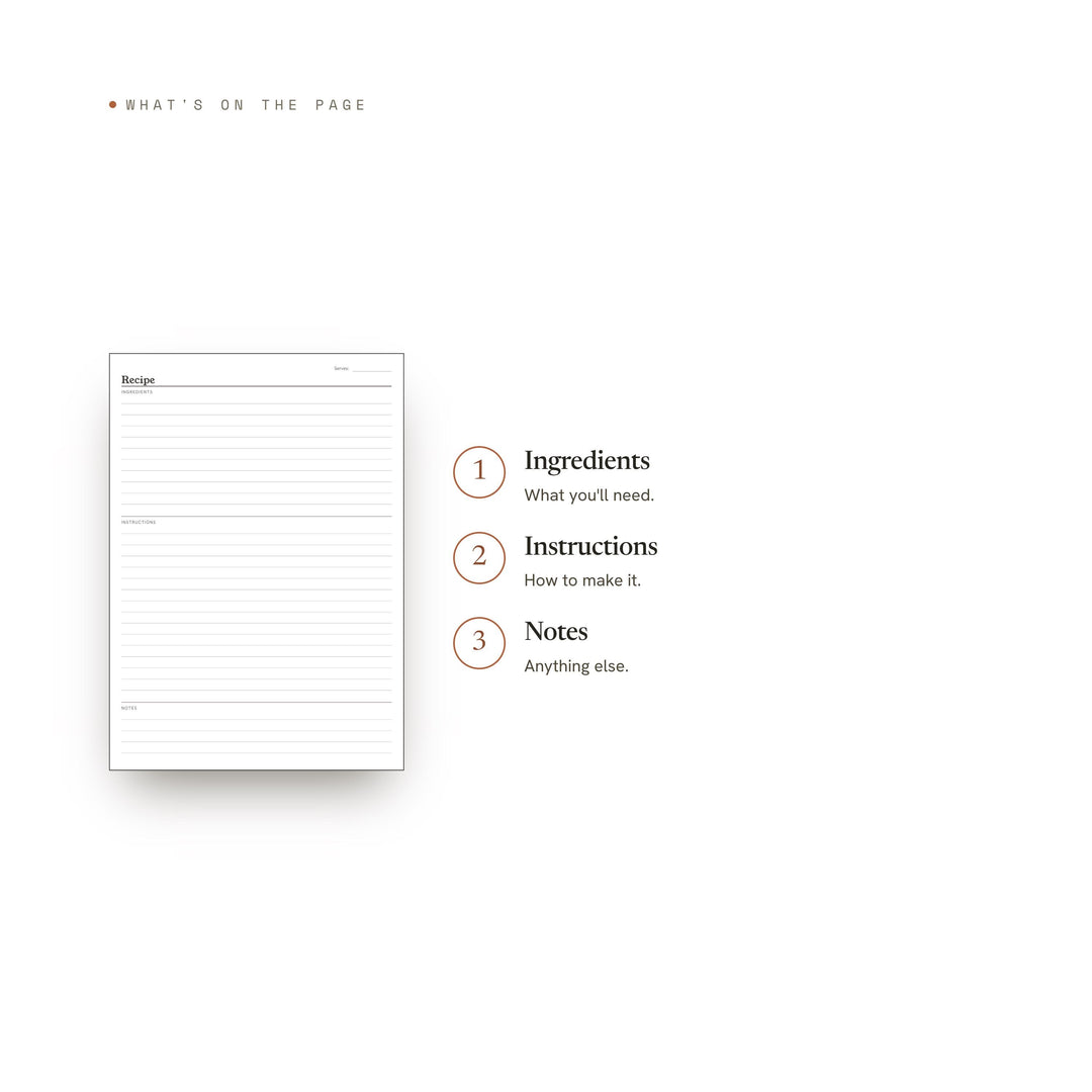 Recipe printable planner insert — preview image 8 of 20