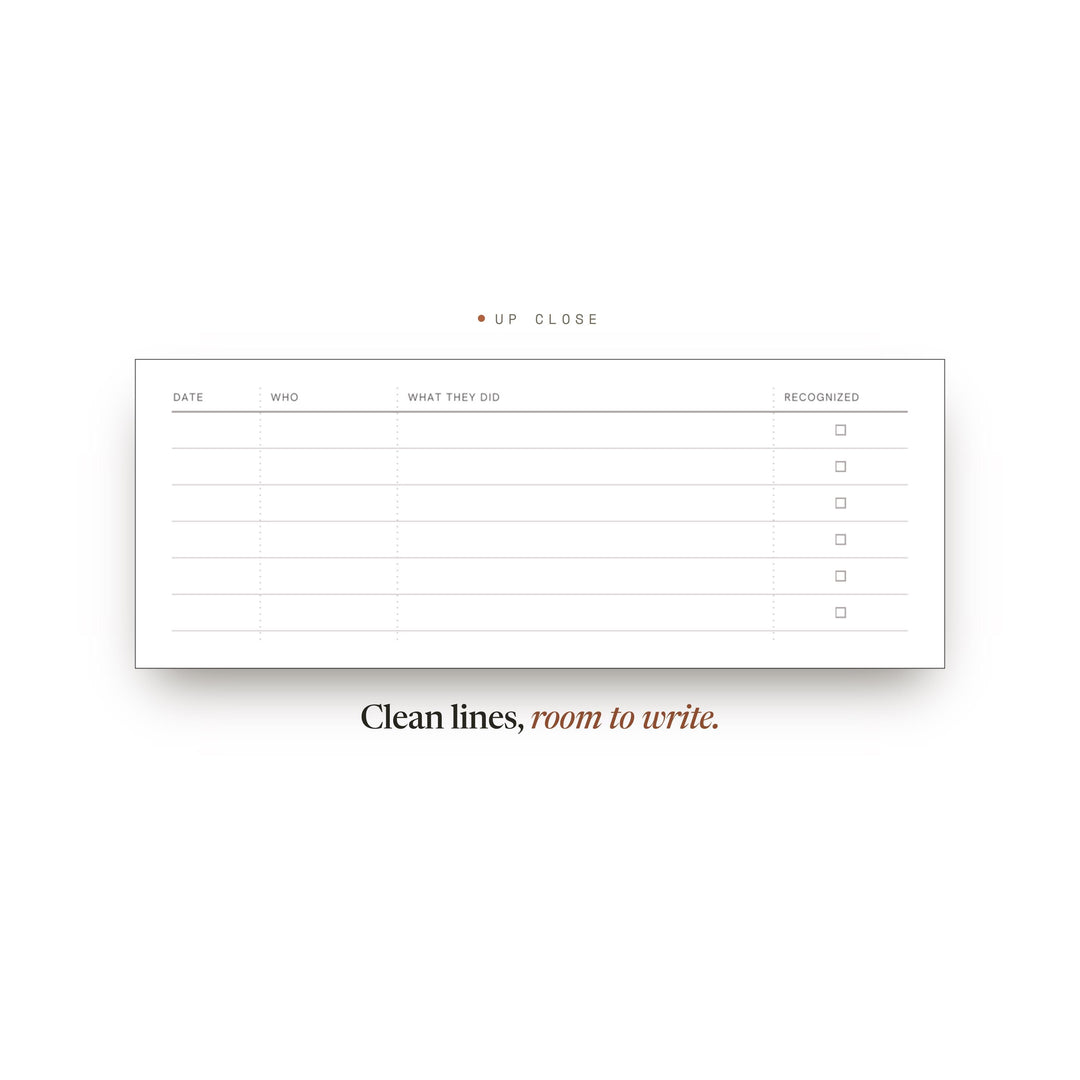 Recognition Log printable planner insert — preview image 9 of 20