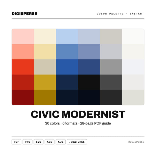 Civic Modernist color palette — main preview