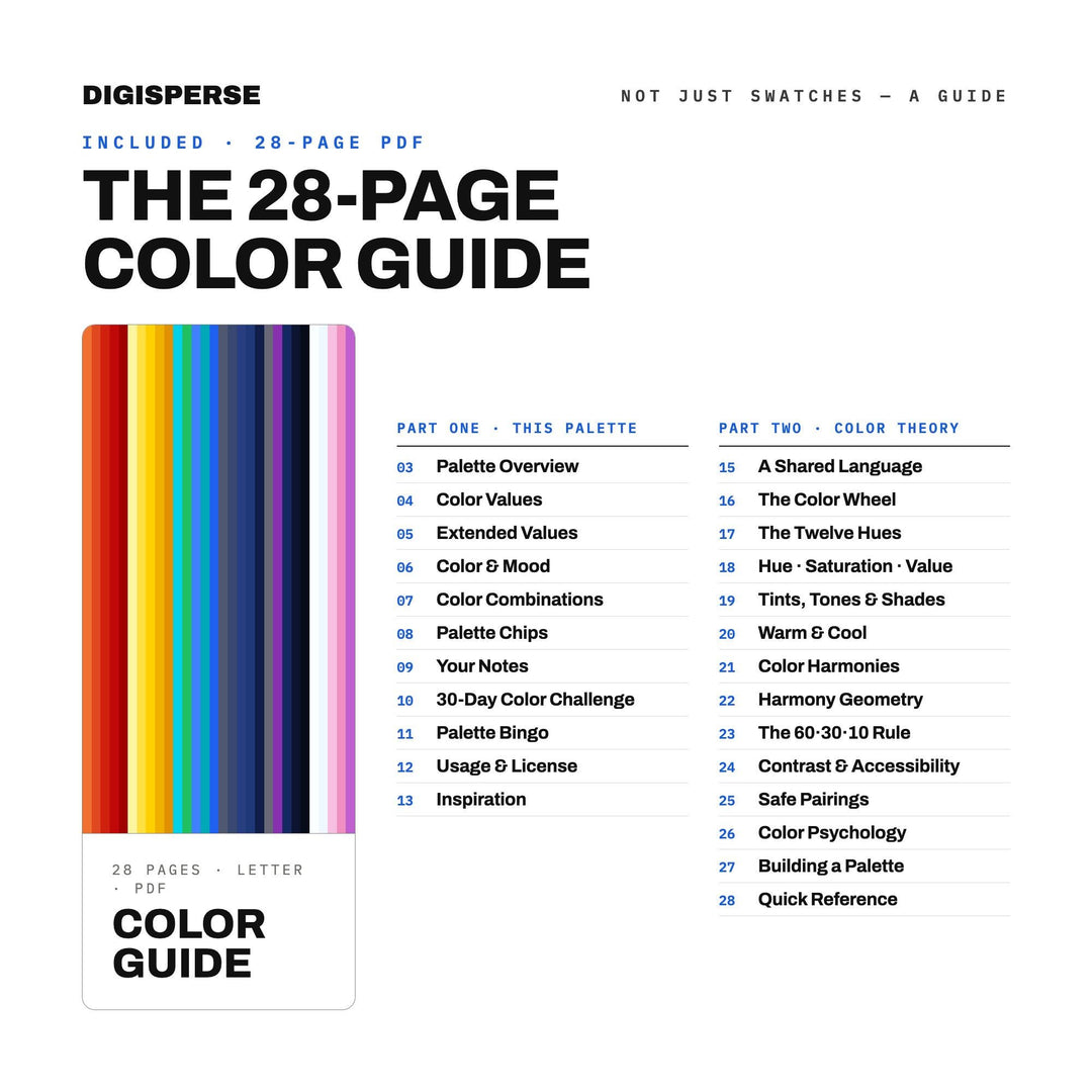 Fireworks Over the Harbor Color Palette | 30 Colors | Hex RGB CMYK | Procreate Swatches + ASE | Digital Download