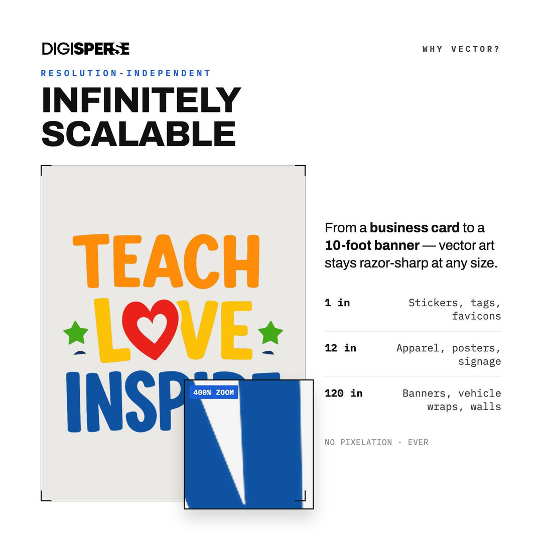 Teach Love Inspire SVG PNG | Teacher Quote Cut File (Digital Download)