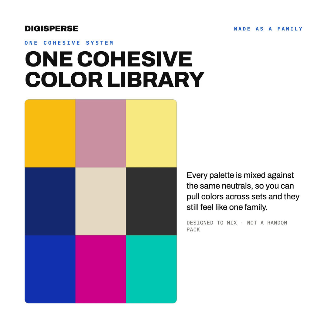 Modern Art Color Mega Bundle, 12 Movement Inspired Palettes for Gallery Branding, Studio Decor and Contemporary Design