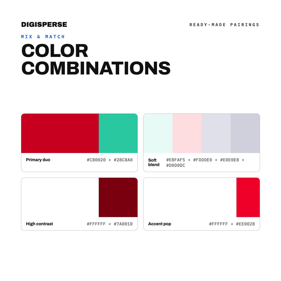 Candy Cane Lane Color Palette | 30 Colors | Hex RGB CMYK | Procreate Swatches + ASE | Digital Download