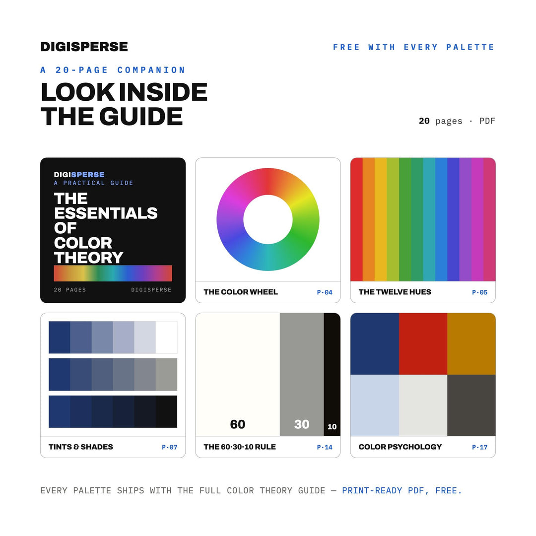 250th Golden Anniversary Color Palette | 30 Colors | Hex RGB CMYK | Procreate Swatches + ASE | Digital Download
