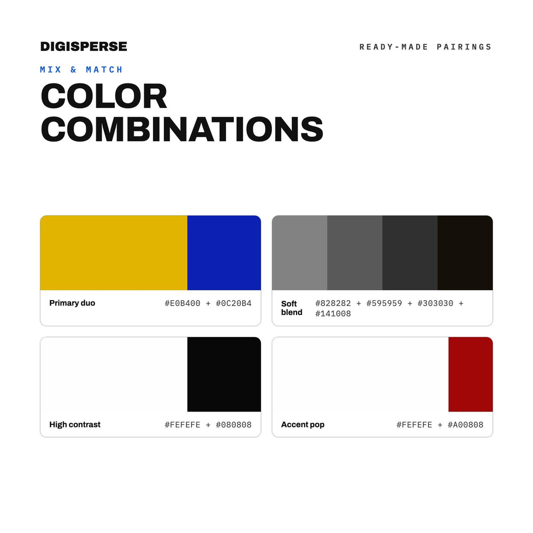Bold Primary Color Palette for Modern Art Prints and Bauhaus Style Design, 30 De Stijl Mondrian Hues, Procreate Swatches, Hex Codes