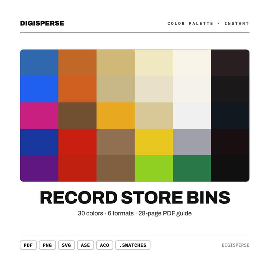 Record Store Bins color palette — main preview