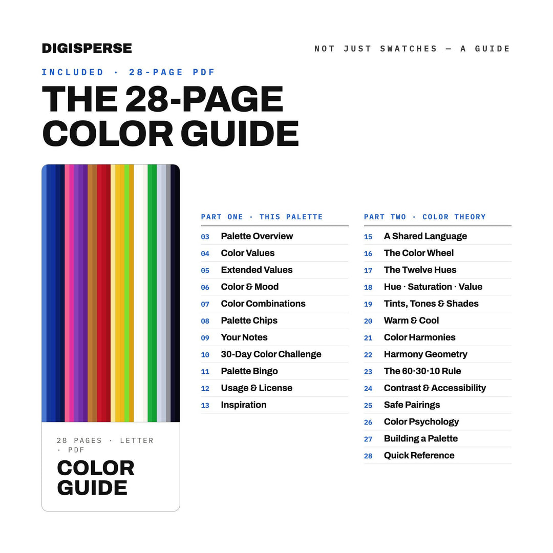 Semiquincentennial Fireworks Color Palette | 30 Colors | Hex RGB CMYK | Procreate Swatches + ASE | Digital Download