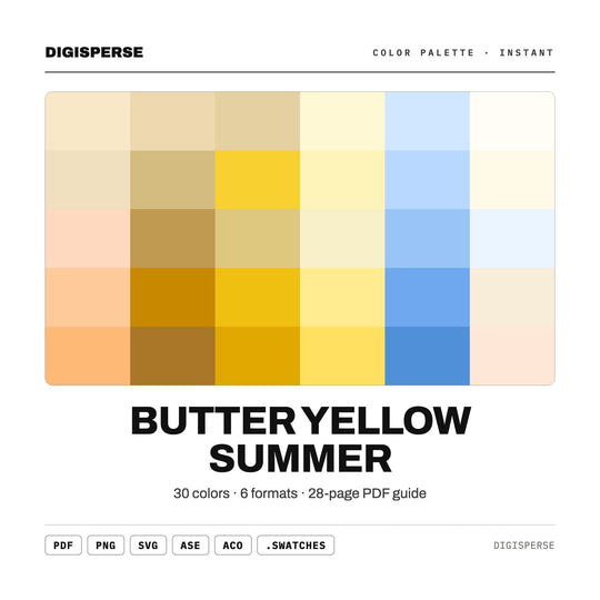 Butter Yellow Summer color palette — main preview