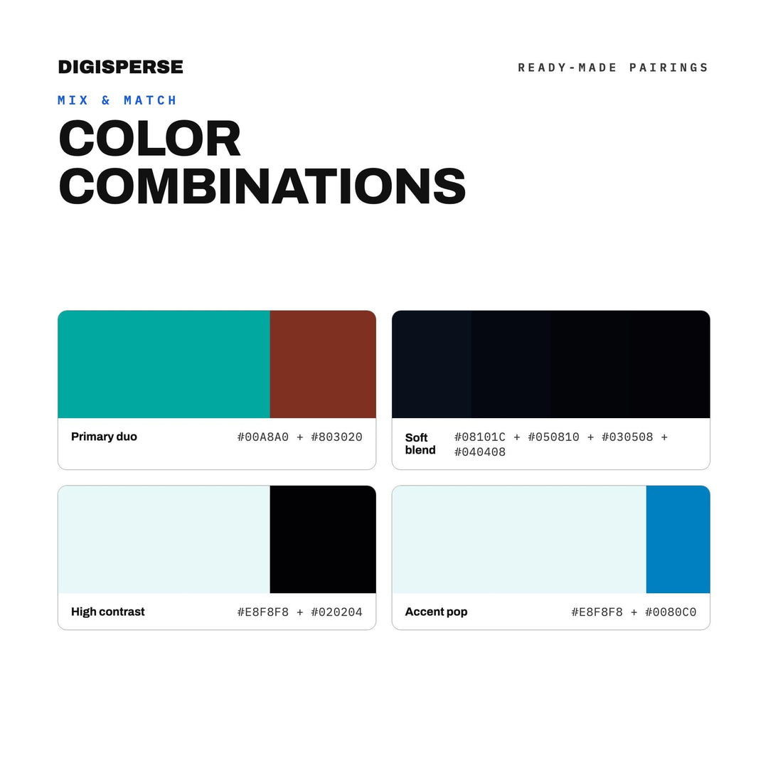 Deep Ocean Midnight Color Palette | 30 Procreate Swatches, ASE (Digital Download)