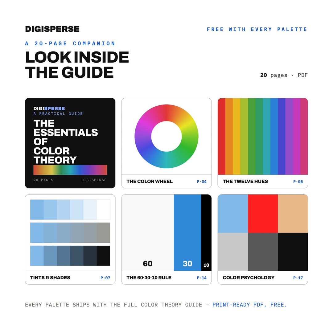 Manga Ink Color Palette | 30 Procreate Swatches, ASE, PDF Guide (Digital Download)