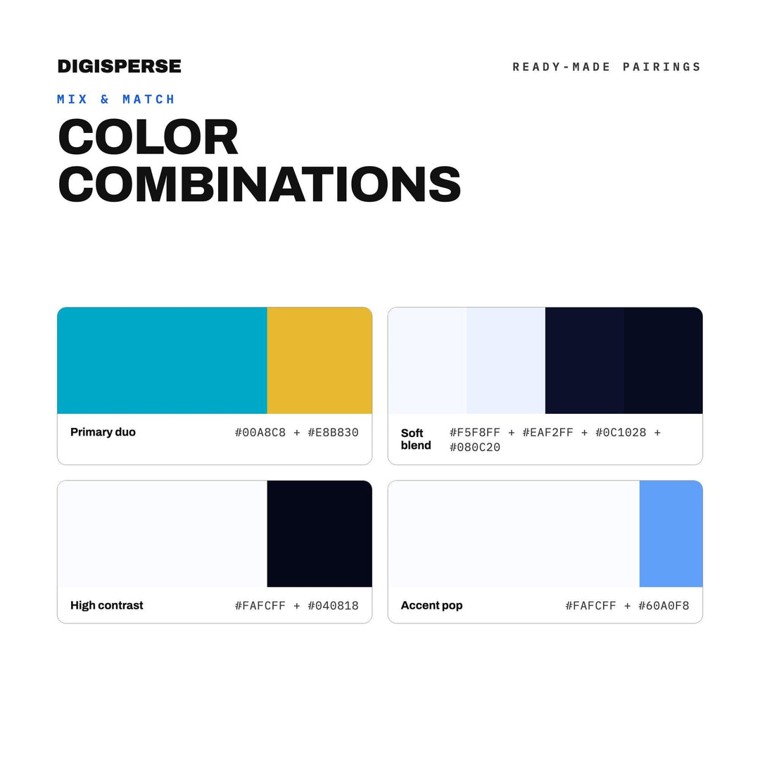 Blockchain Blue Color Palette | 30 Procreate Swatches, HEX, RGB, CMYK (Digital Download)