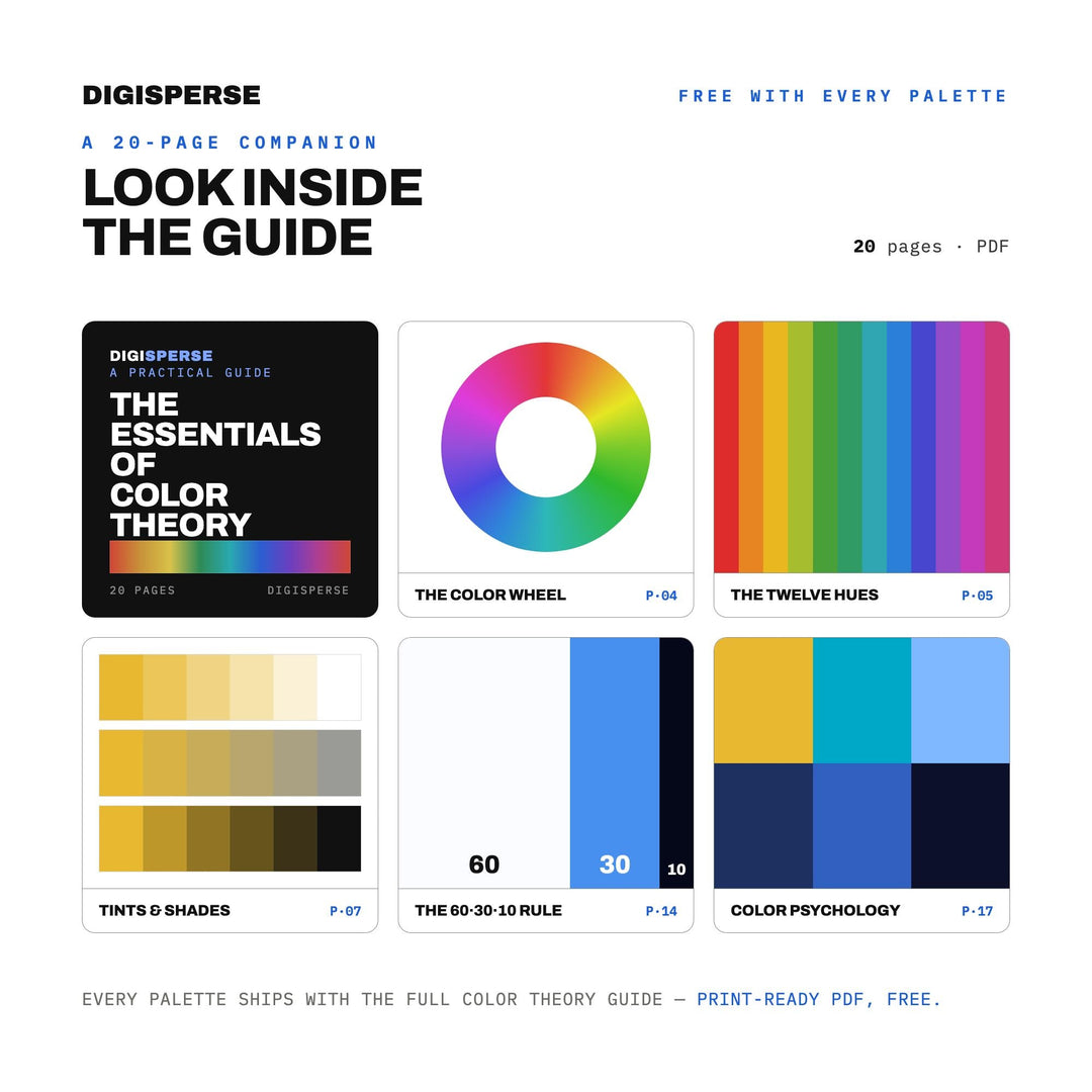 Blockchain Blue Color Palette | 30 Procreate Swatches, HEX, RGB, CMYK (Digital Download)