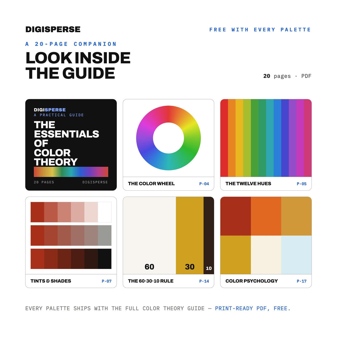 Thai Iced Tea Color Palette | 30 Colors | Hex RGB CMYK | Procreate Swatches + ASE | Digital Download
