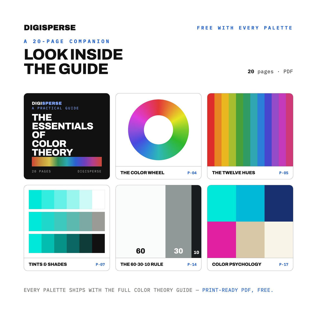 Swimming Pool Neon Color Palette | 30 Colors | Hex RGB CMYK | Color Guide | Procreate Swatches + ASE | Digital Download