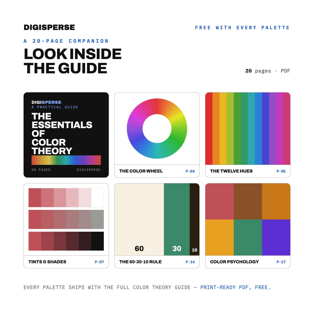 Moroccan Souk Color Palette | 30 Colors, Hex, RGB, CMYK (Digital Download)
