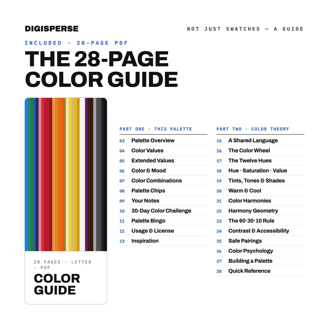 Summer Blockbuster Movie Color Palette | 30 Procreate Swatches, ASE (Digital Download)