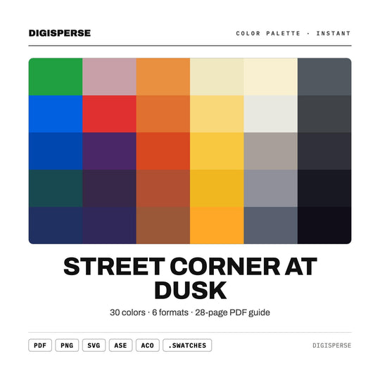 Street Corner At Dusk color palette — main preview
