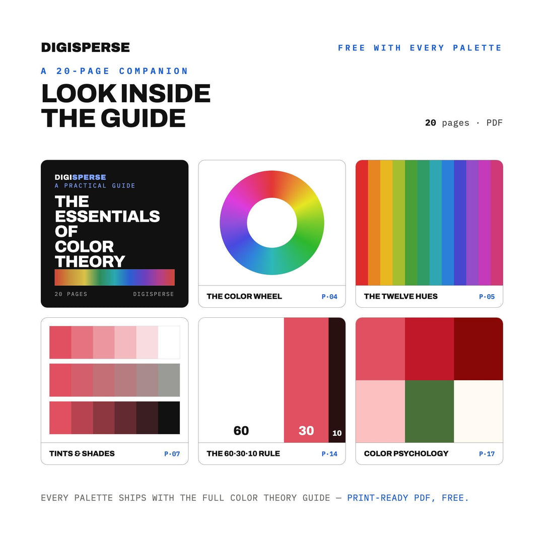 Strawberry Jam Color Palette | 30 Procreate Swatches, ASE, PDF Guide (Digital Download)