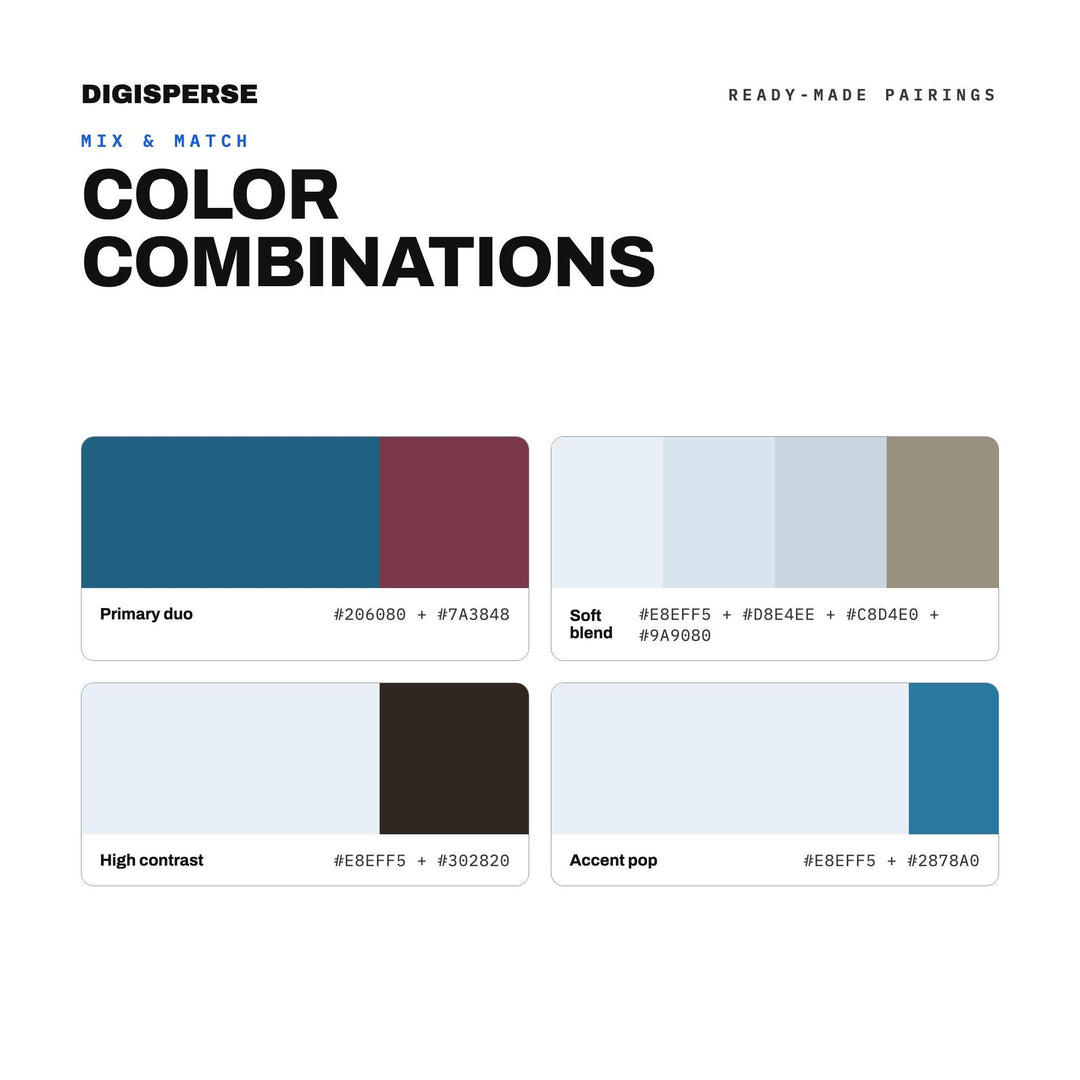 Pacific Northwest Color Palette | 30 Colors | Hex RGB CMYK | Color Guide | Procreate Swatches + ASE | Digital Download