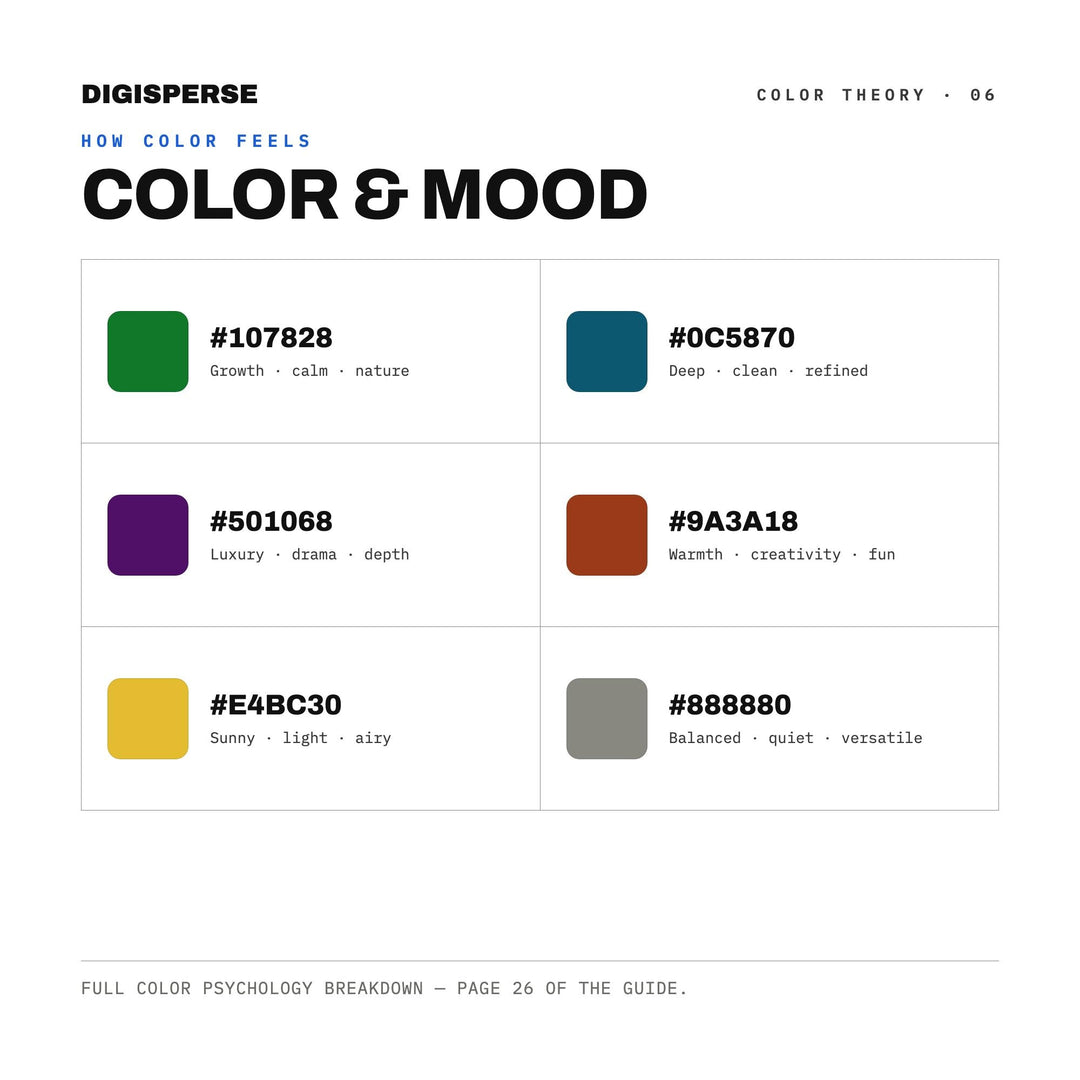 Mosaic Tiles Color Palette | 30 Colors, Hex, RGB, CMYK (Digital Download)