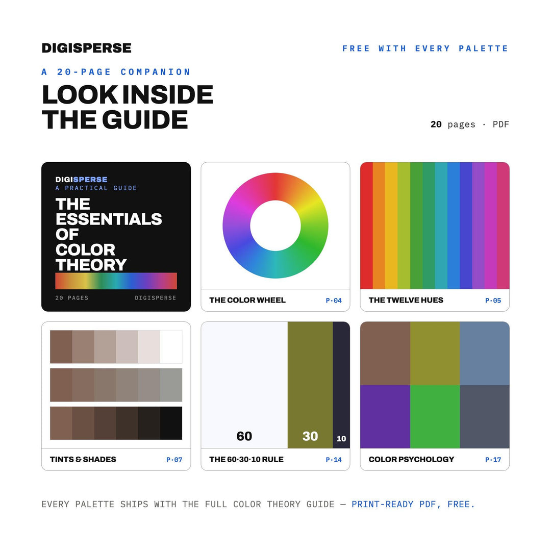 Thunder After Heat Color Palette | 30 Procreate Swatches, ASE (Digital Download)